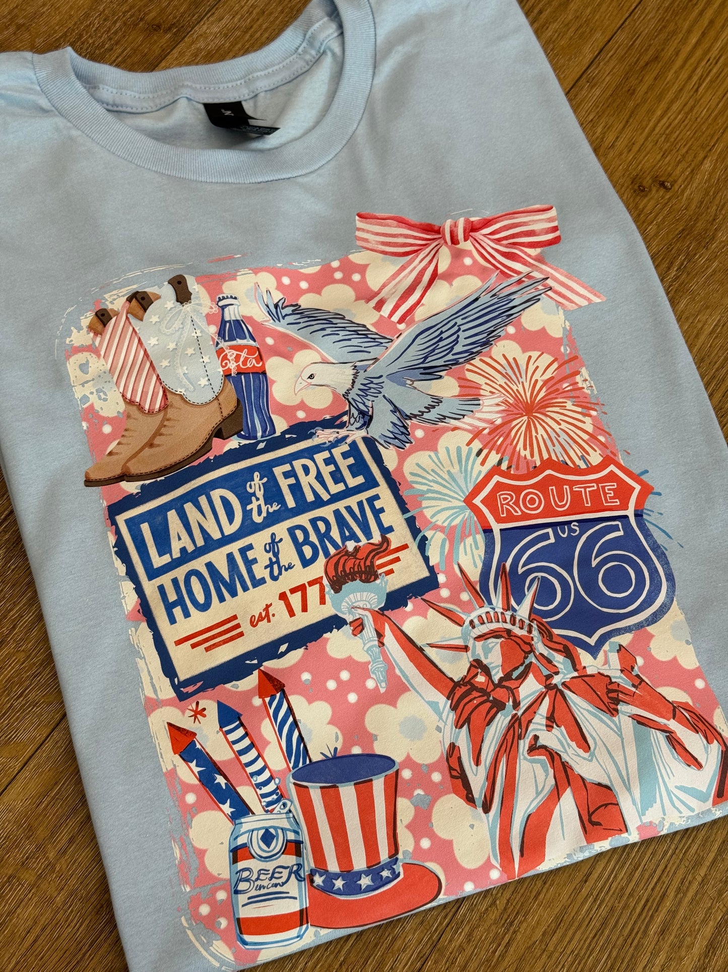 Red, White and Floral