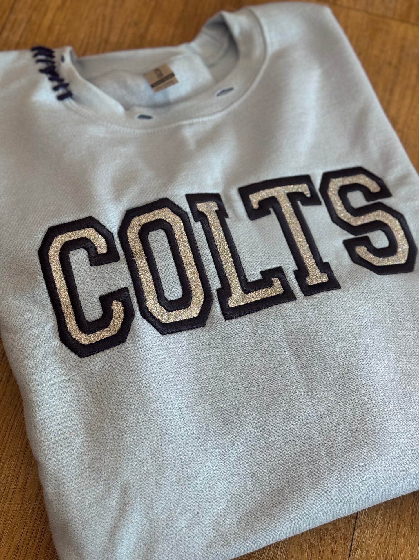 Colts Embroidered Crewneck
