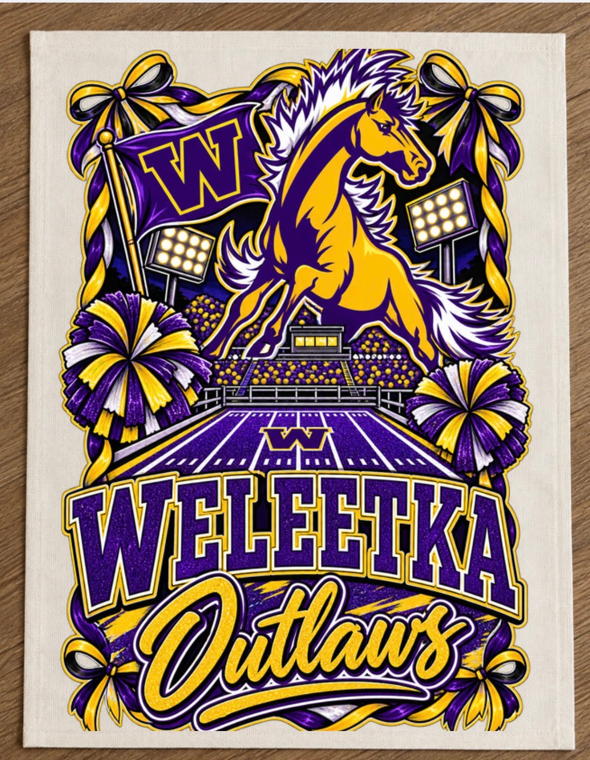 Weleetka Garden Flag