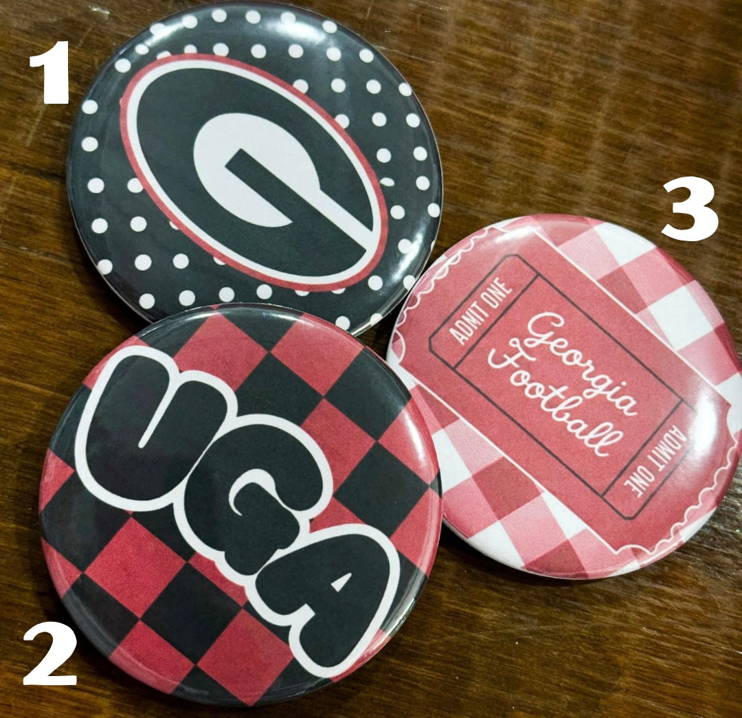 Georgia Game Day Buttons
