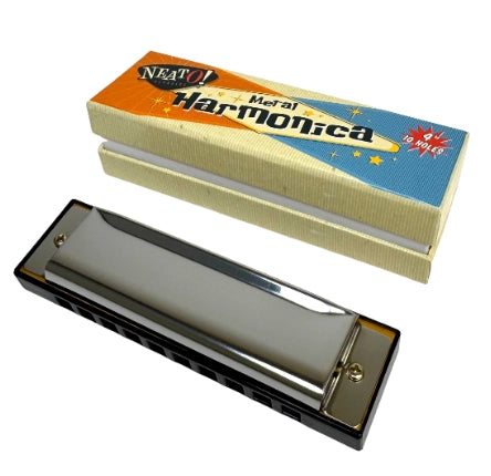 Neato! 4" Metal Harmonica, 10 Holes,