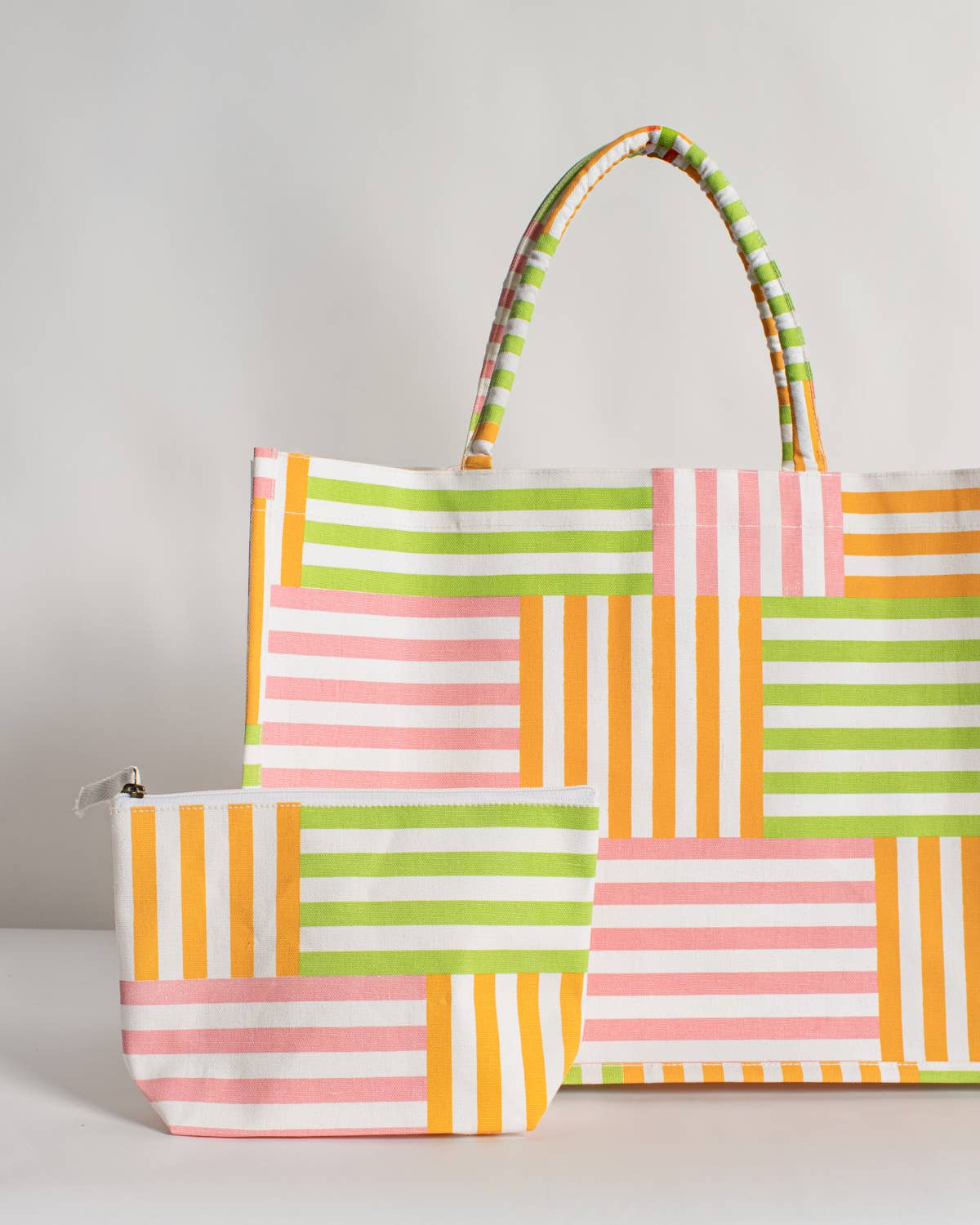 Freeport Stripe Cosmetic Multi 10.25x6.75x3