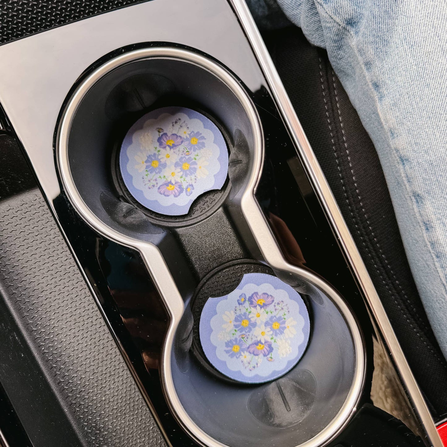 On the Road Car Coaster Set-Bouquet Beauty Purple