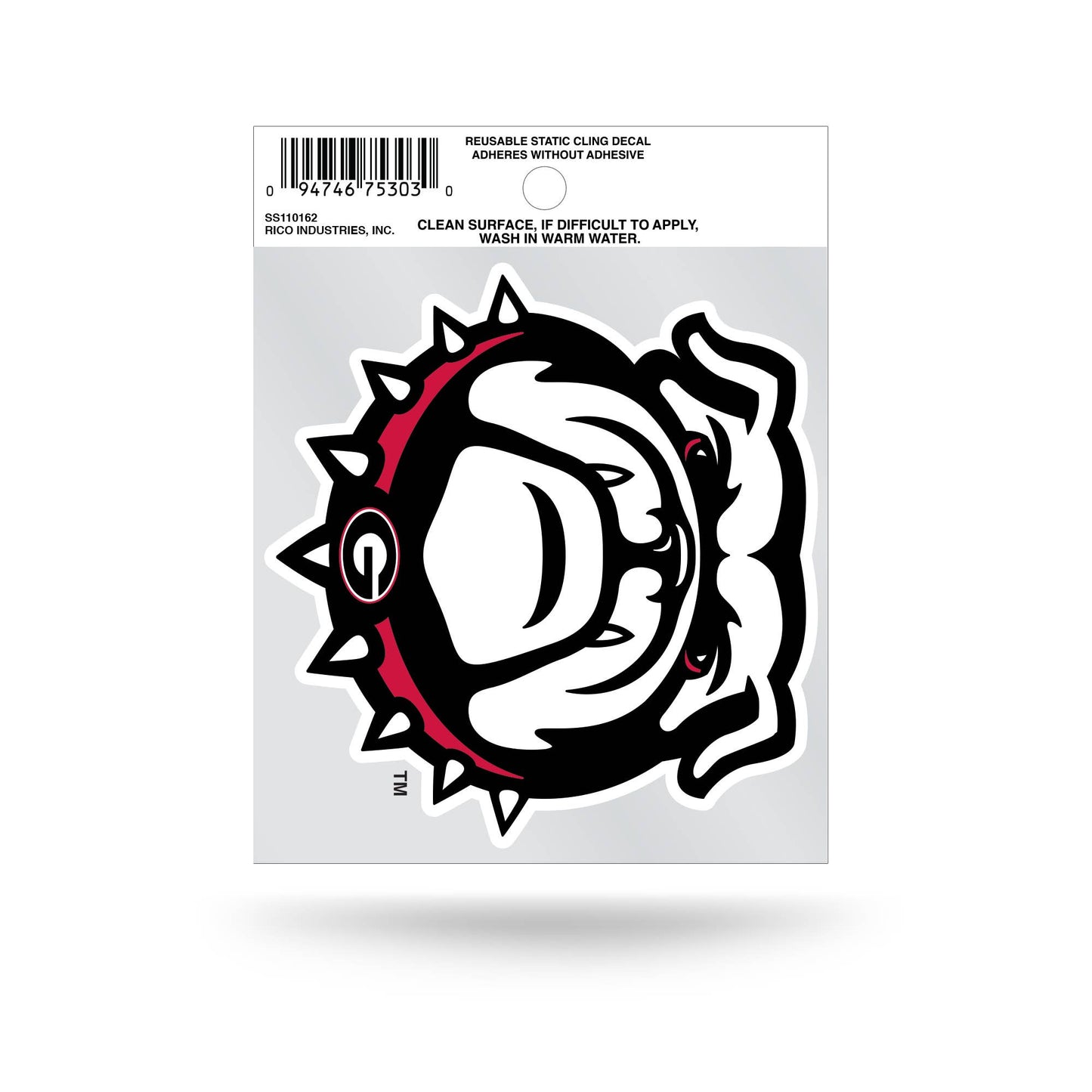 NCAA Georgia Small Static Cling