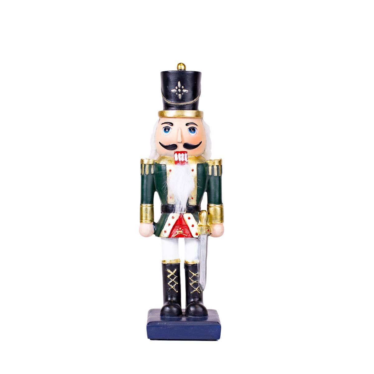 Reinhard Nutcracker Green/Gold/Red/White 3.5x10