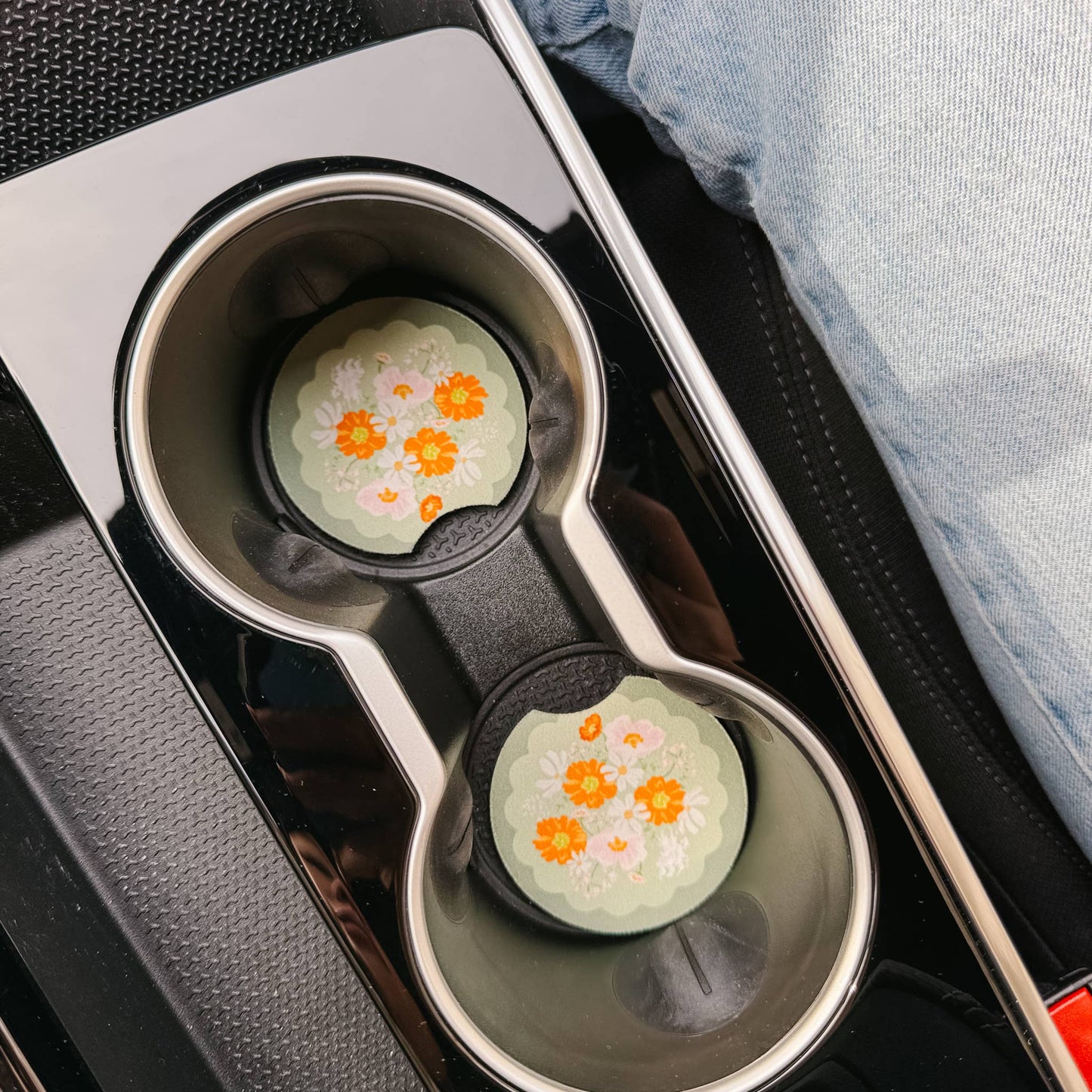 On the Road Car Coaster Set-Bouquet Beauty Sage