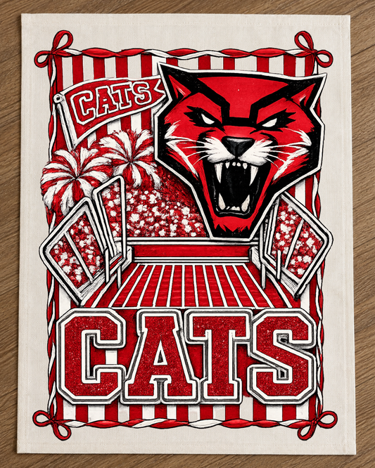 Cats Garden Flag