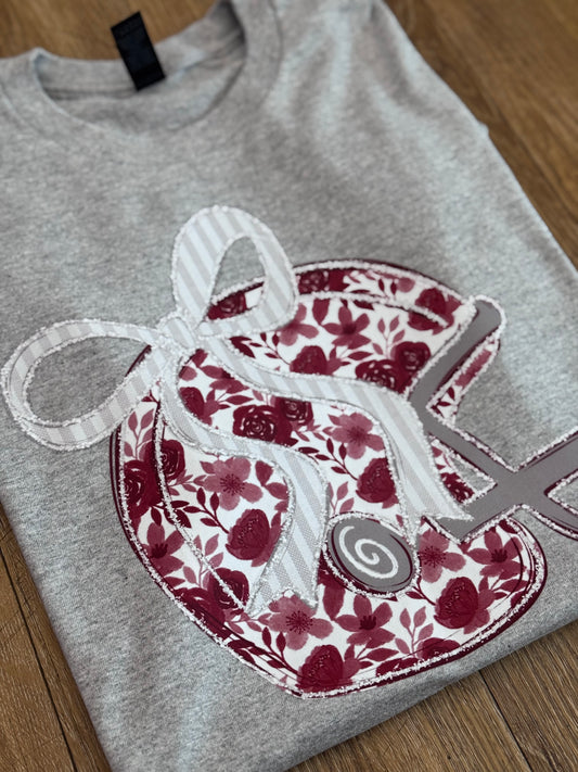 Preppy Crimson and Silver