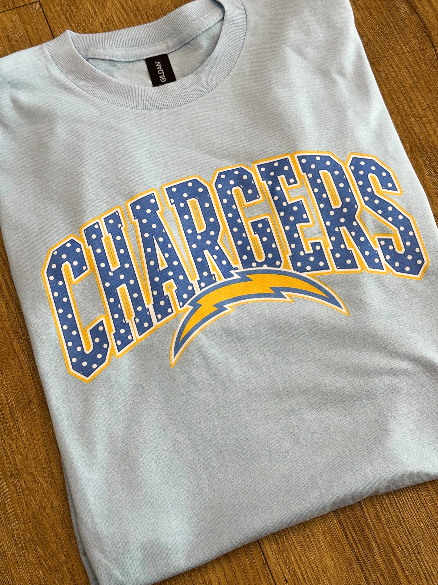 Chargers Polka Dot