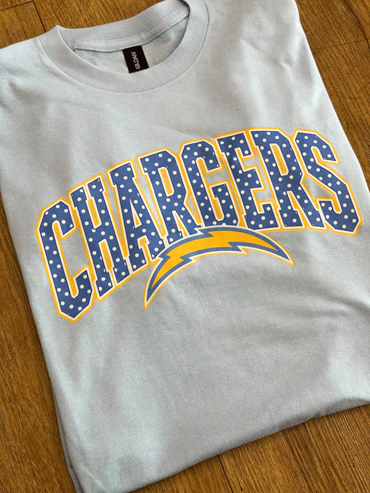 Chargers Polka Dot