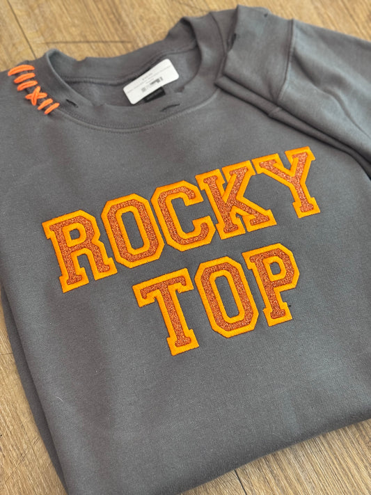 Embroidered Rocky Top Crewneck