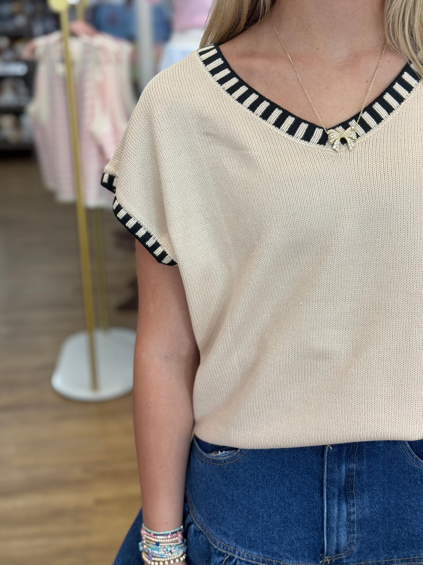 Natalie Neutral Top