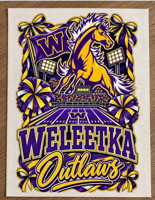 Weleetka Garden Flag