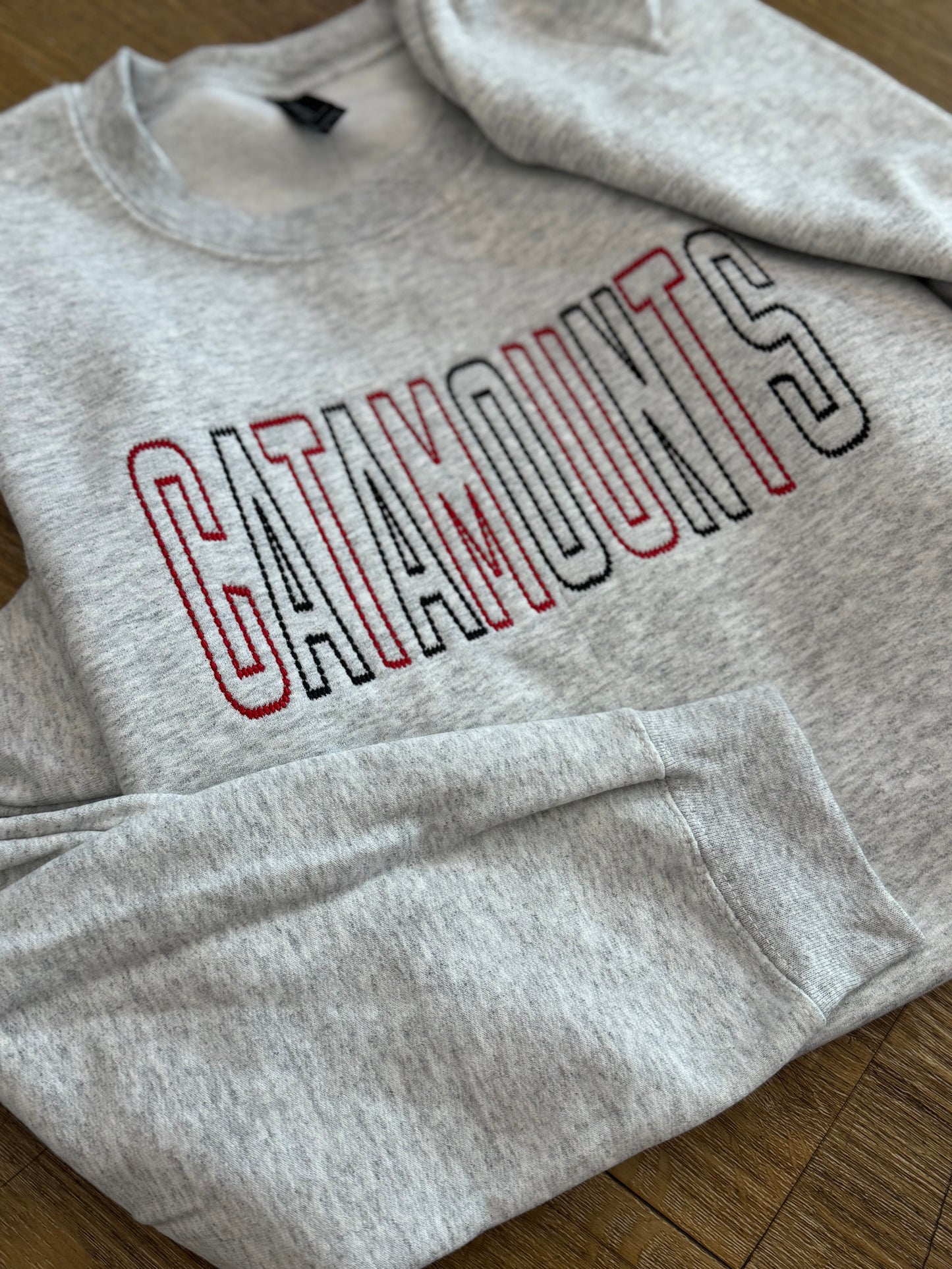 Catamounts Embroidered Dot Mascot