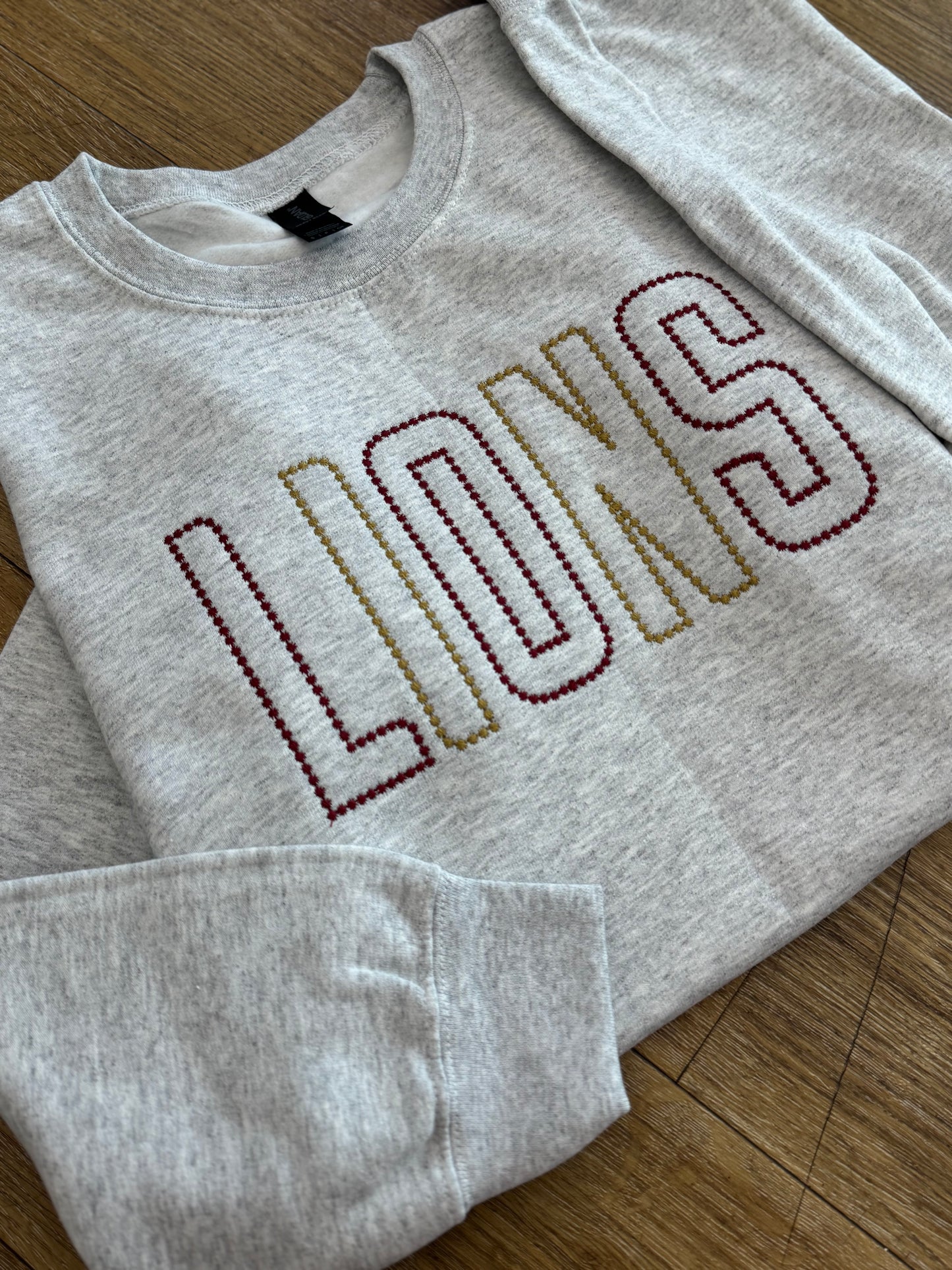 Lions Embroidered Dot Mascot