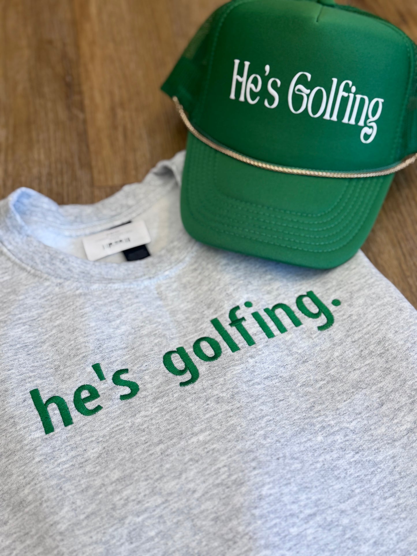 He’s Golfing Crewneck