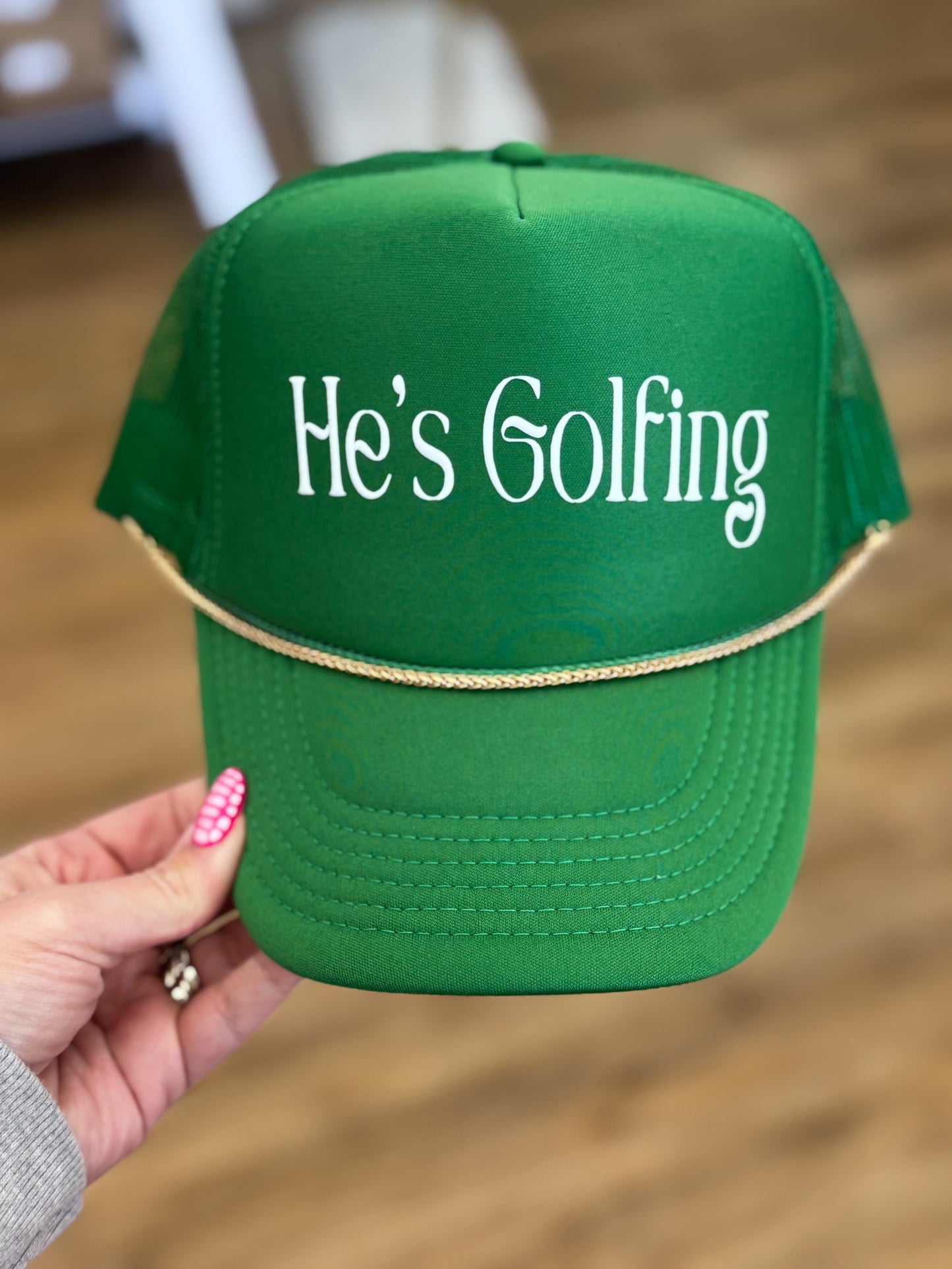 He’s Golfing