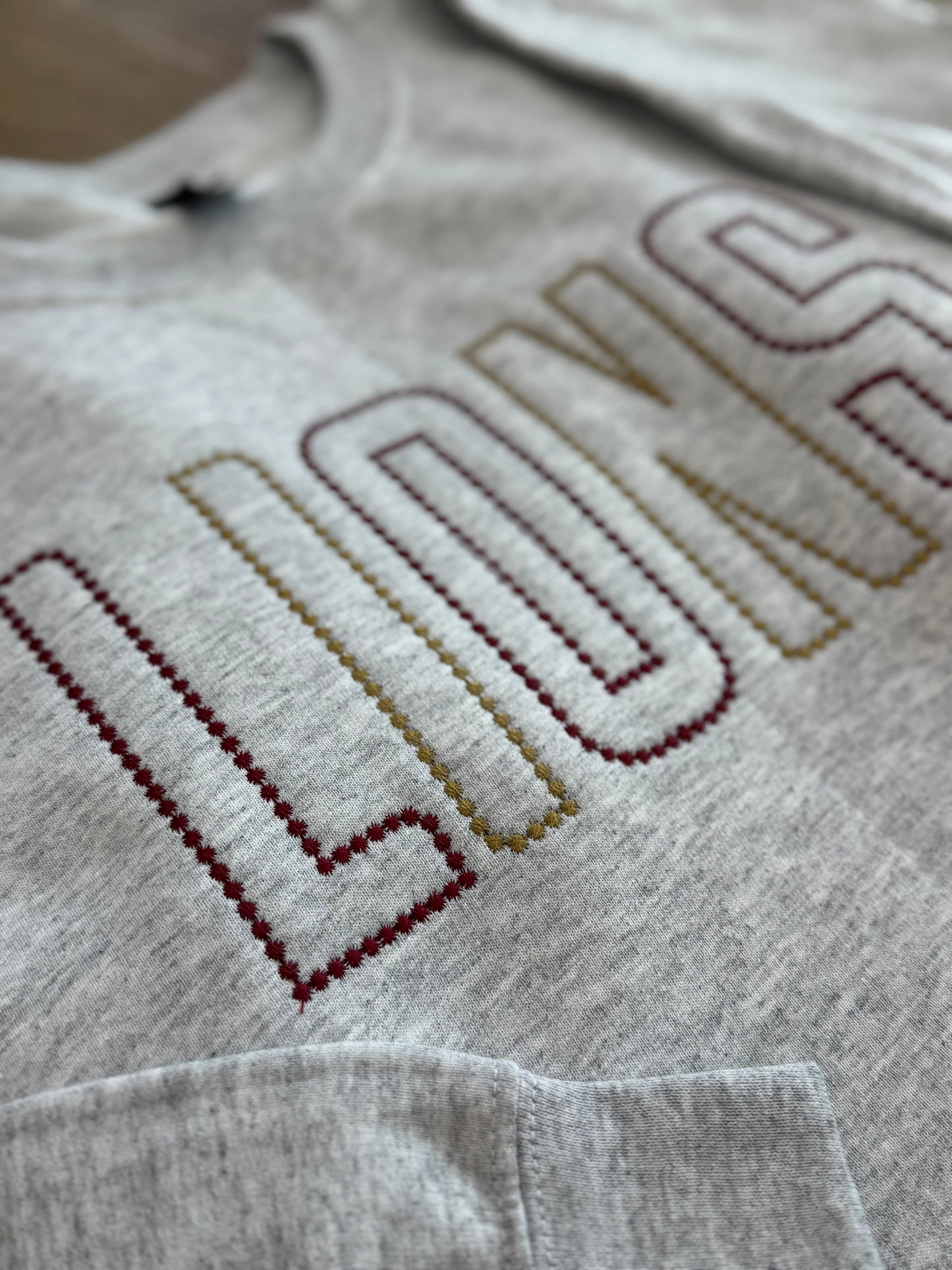 Lions Embroidered Dot Mascot