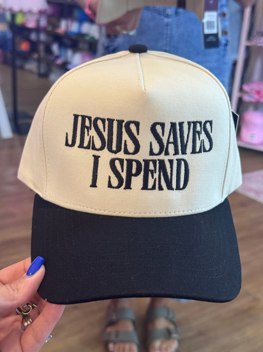 Jesus Saved I Spend: Black