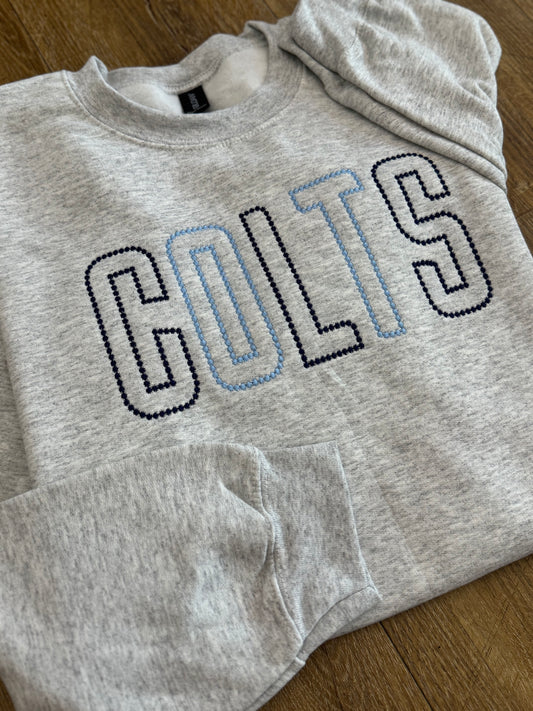 Colts Embroidered Dot Mascot