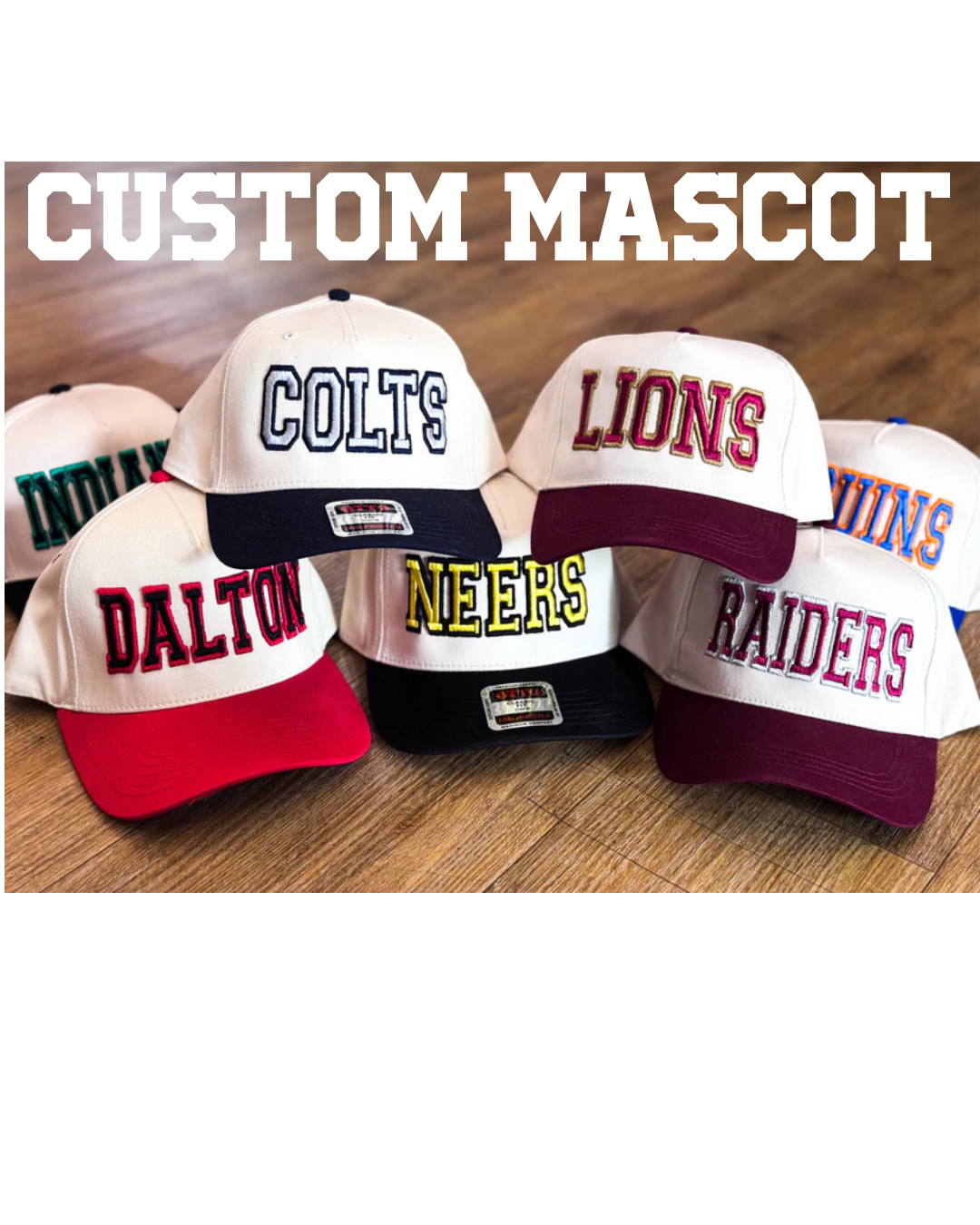 Custom Embroidered Mascot Cap