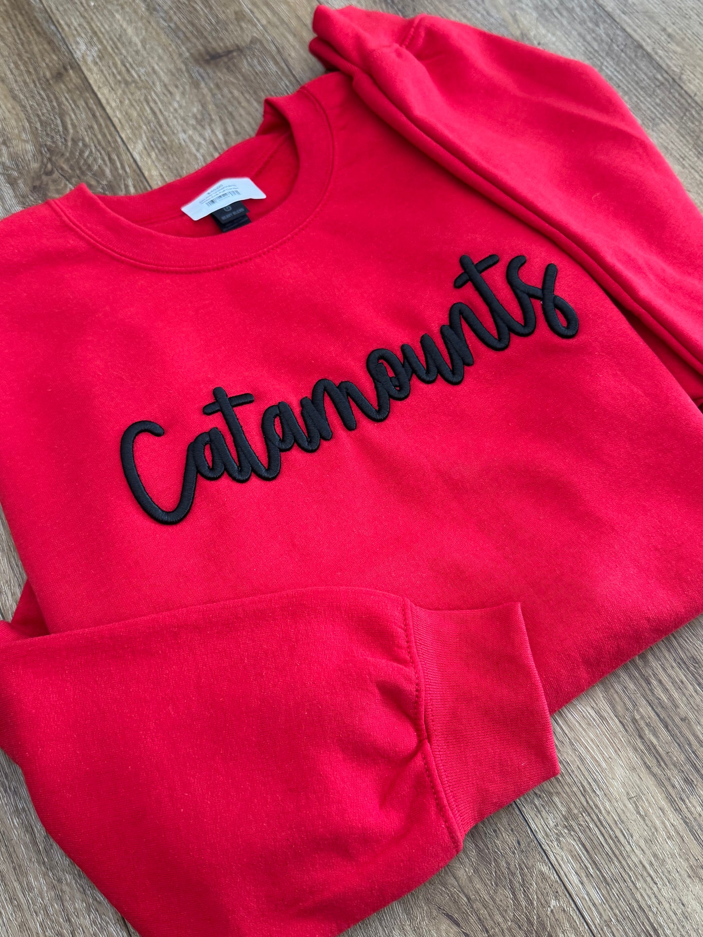 Catamounts Puff Embroidery