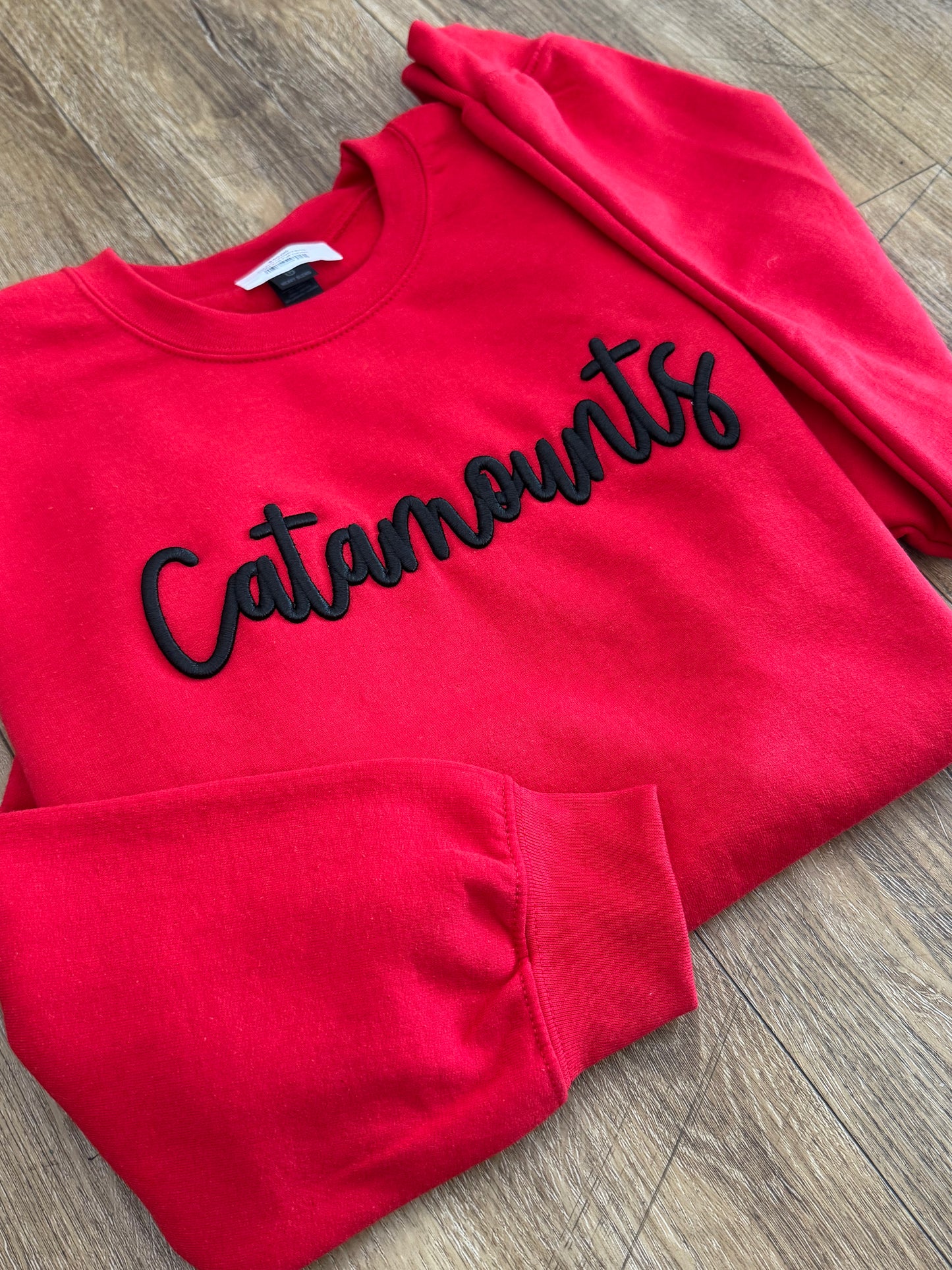 Catamounts Puff Embroidery