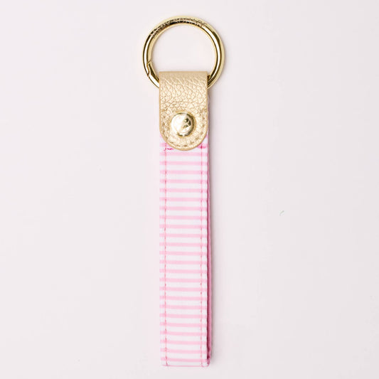 Key Fob Skinny Pink Stripe