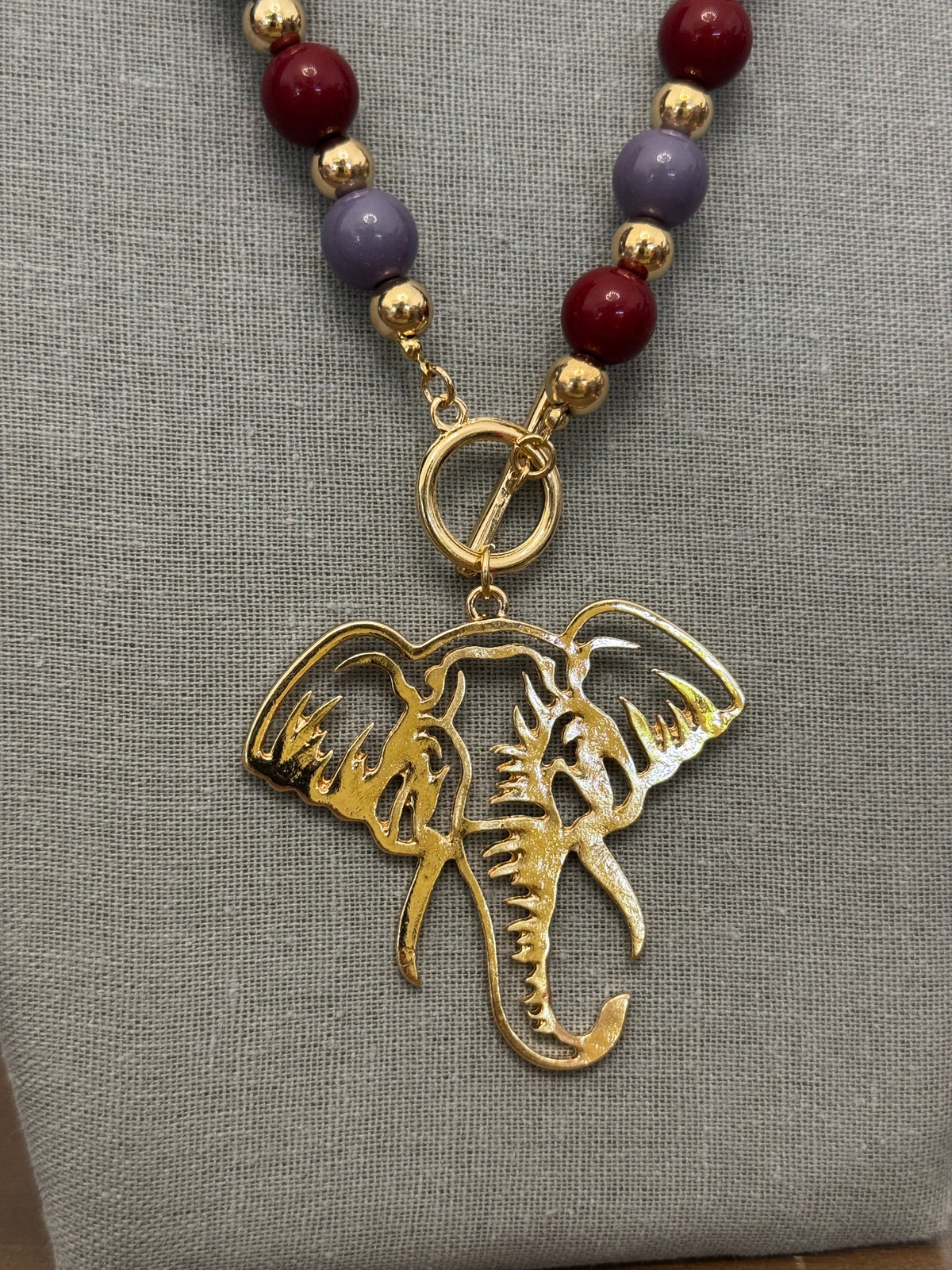 Elephant Beaded Pendant