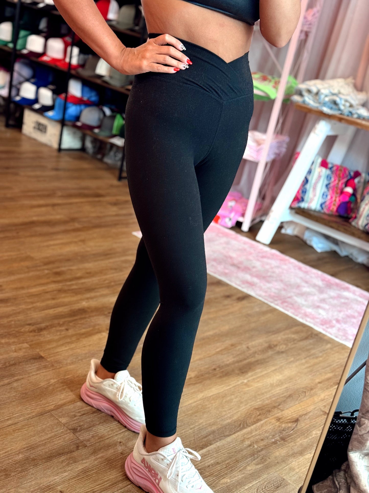 Cross Over Tummy Control Leggings