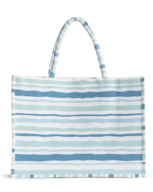 Spyglass Tote   Blue/White   19x14x7.5