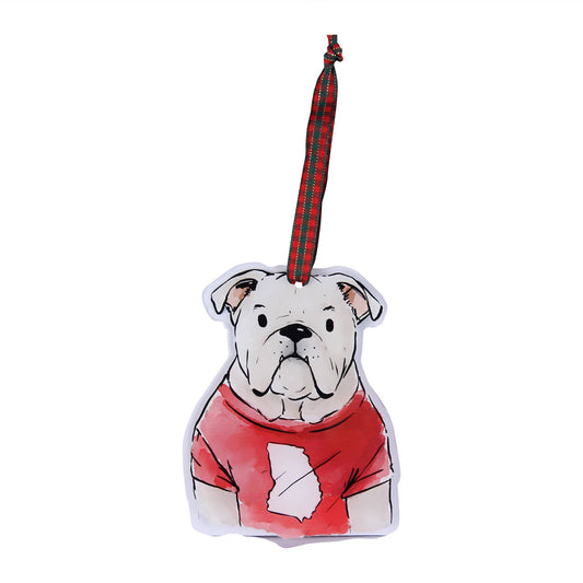 Bulldog Front Acrylic Ornament