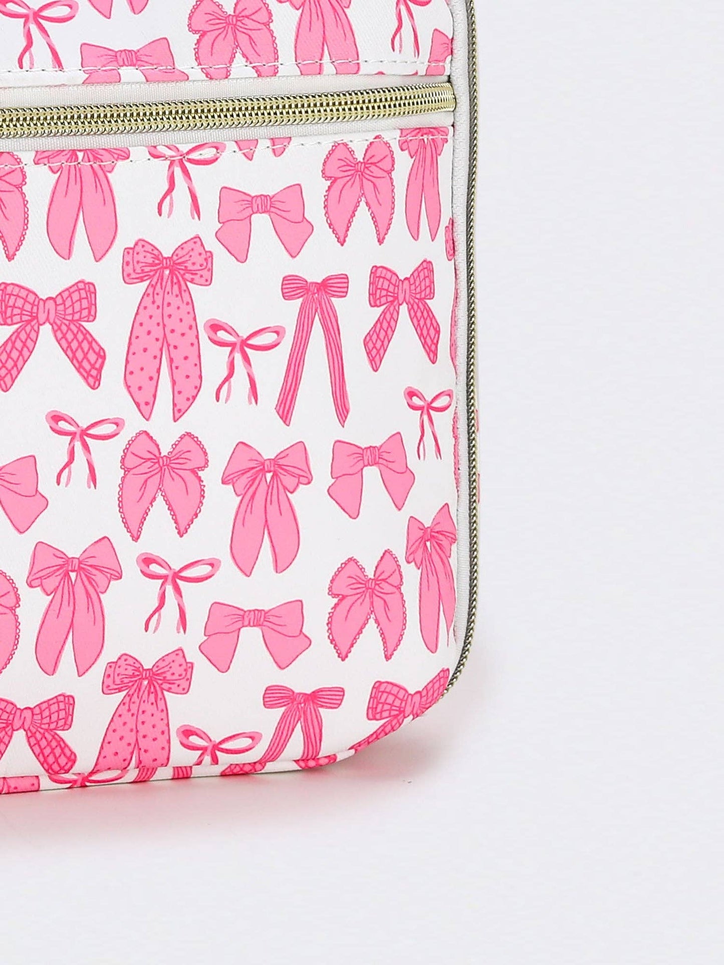 Bow Printed Canvas Lunch Boxes Bag