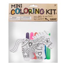 Ganz Unicorn 7 inch Plush Mini Coloring Kit