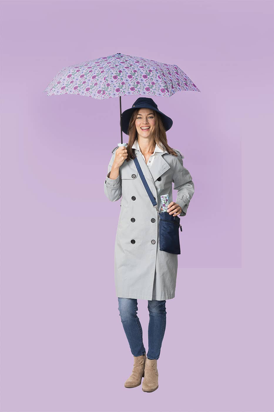 Floral Fantasy Wine Bottle Umbrella