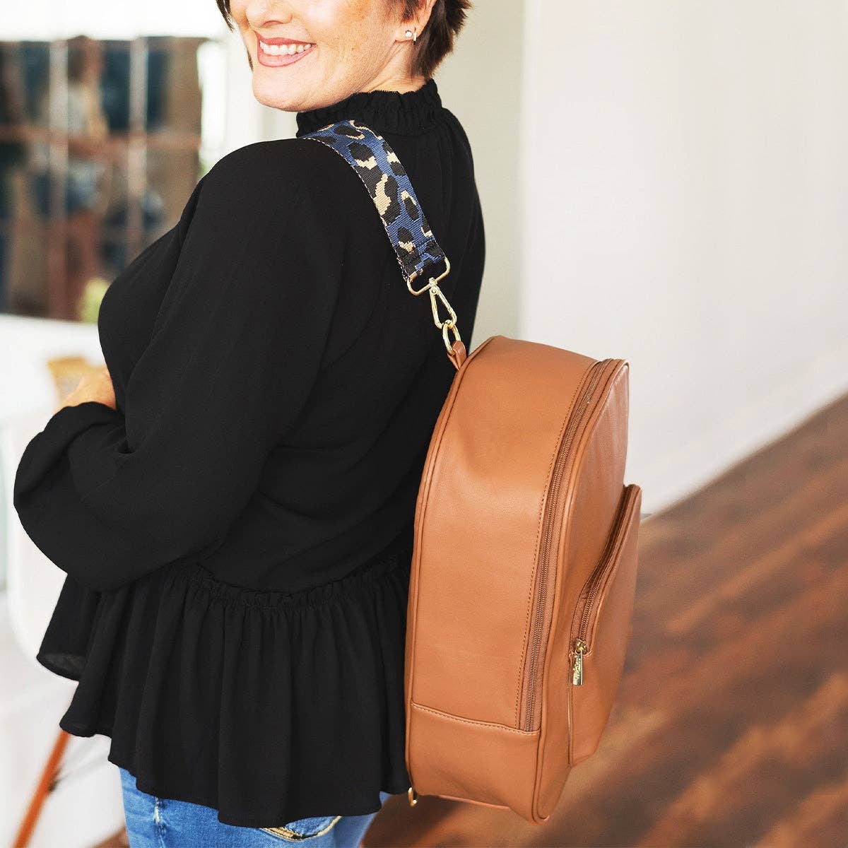 Camel Waverly Backpack #M798VL-CAMEL