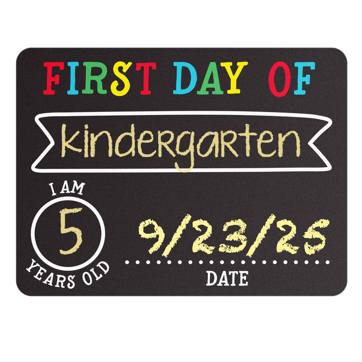 First And Last Day of School Photo Sharing Chalkboard Signs