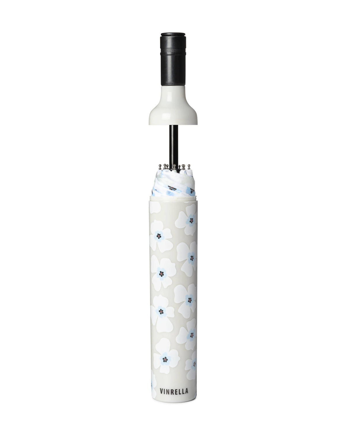 Nikki on Grey Wine Bottle Umbrella