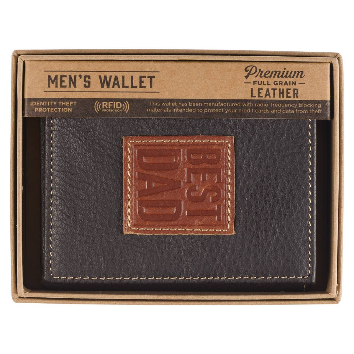 Wallet Leather Brown/Tan Best Dad