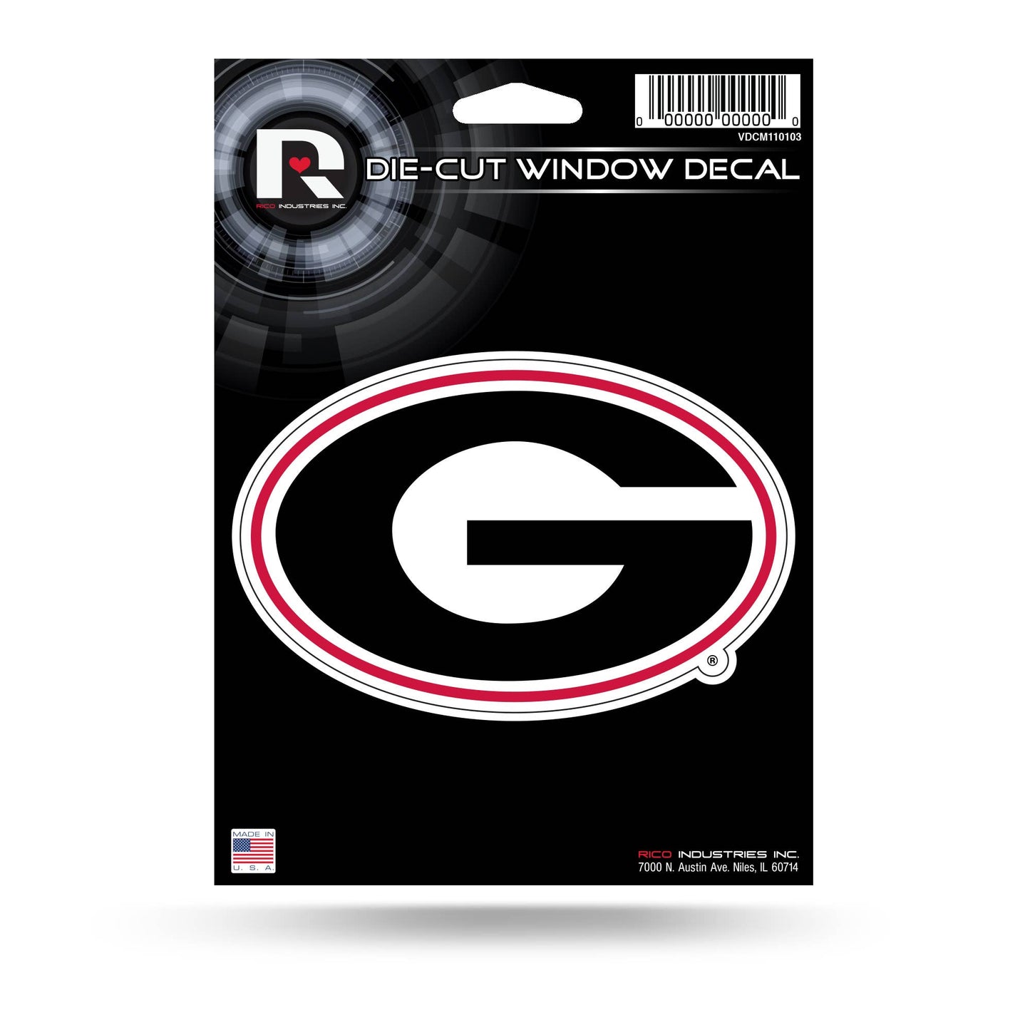 NCAA Georgia Die Cut Vinyl Decal