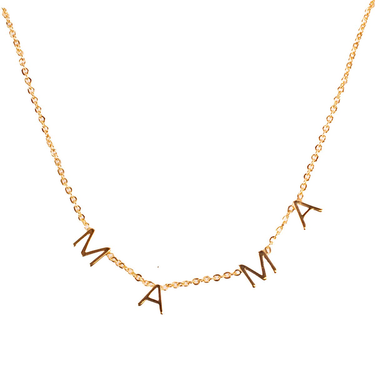 MAMA Necklace   Gold   16'' + 3'' Extender