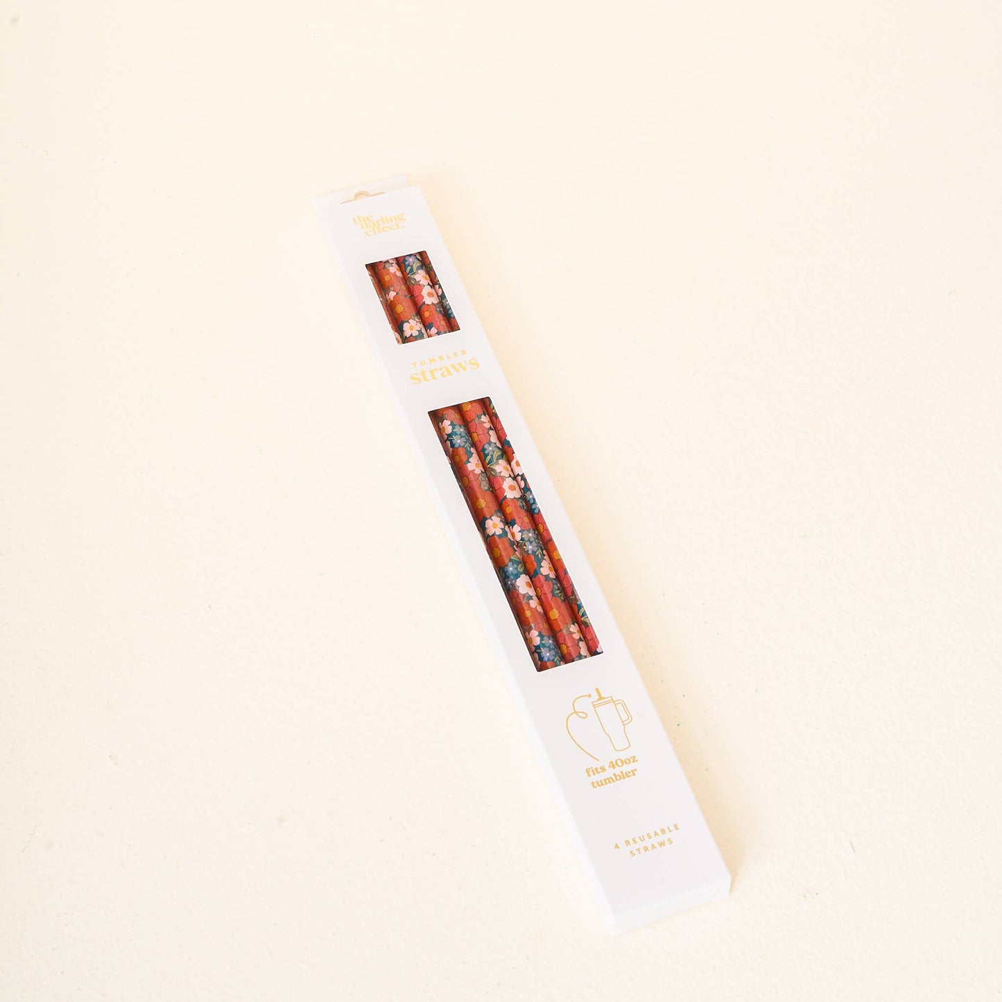 40 oz Tumbler Straw Set-Wild About You Teal