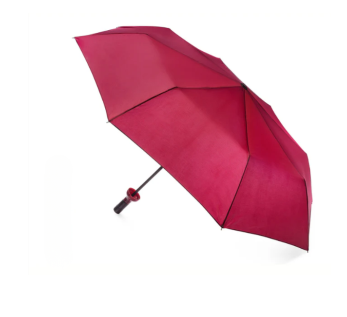 Artemesia Burgundy Wine Bottle Umbrella - Art Nouveau Label