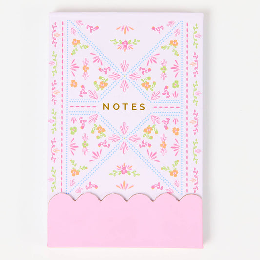 Flip Notepad Floral Stitch