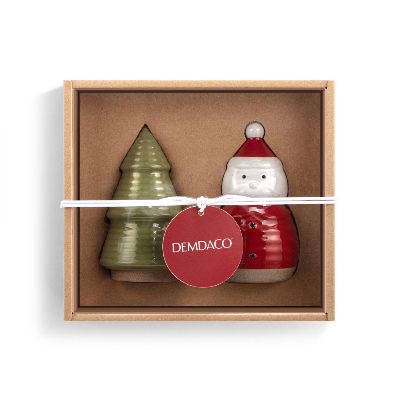 Santa and Tree Salt & Pepper Shakers - Set of 2