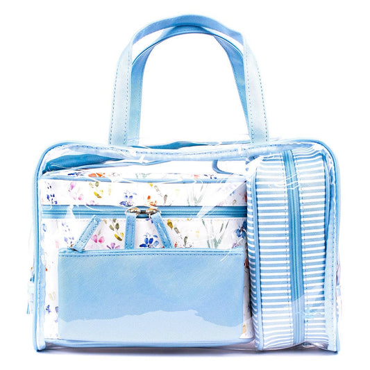 Nora Travel Gift Set   Blue/Multi 11.5x8.25x4.5 Set of 4