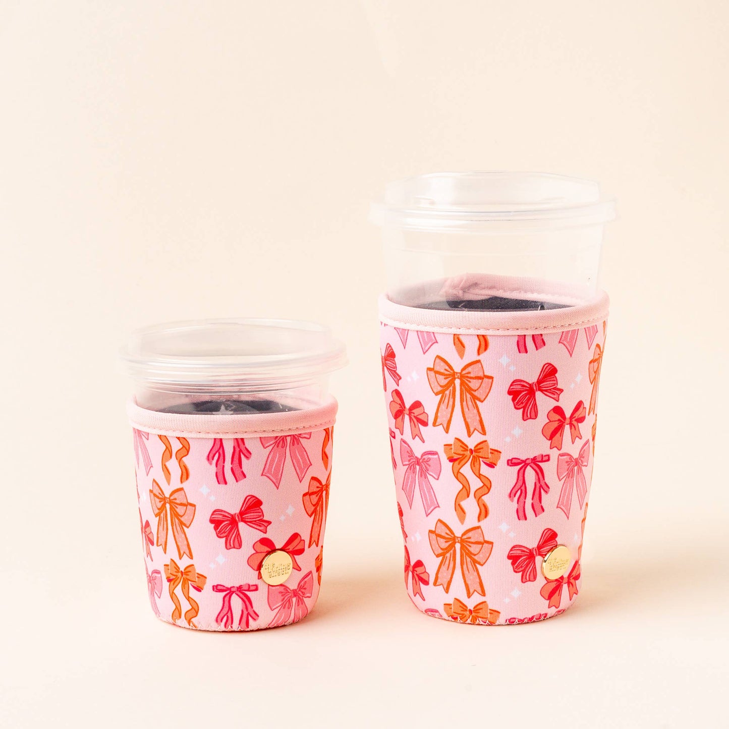 Sip Savvy Drink Sleeve-Blushing Bows Large