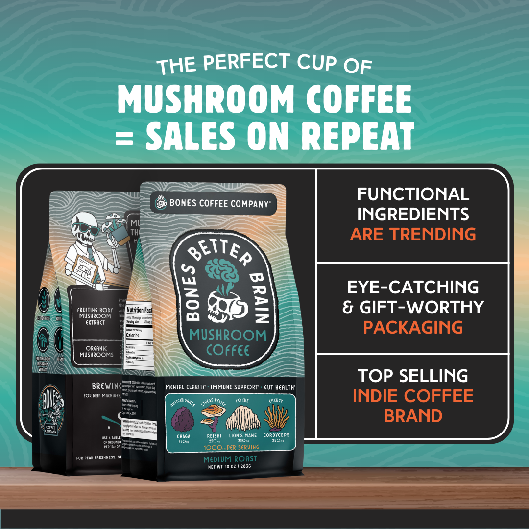Better Brain Mushroom Coffee | Medium Roast | 10oz