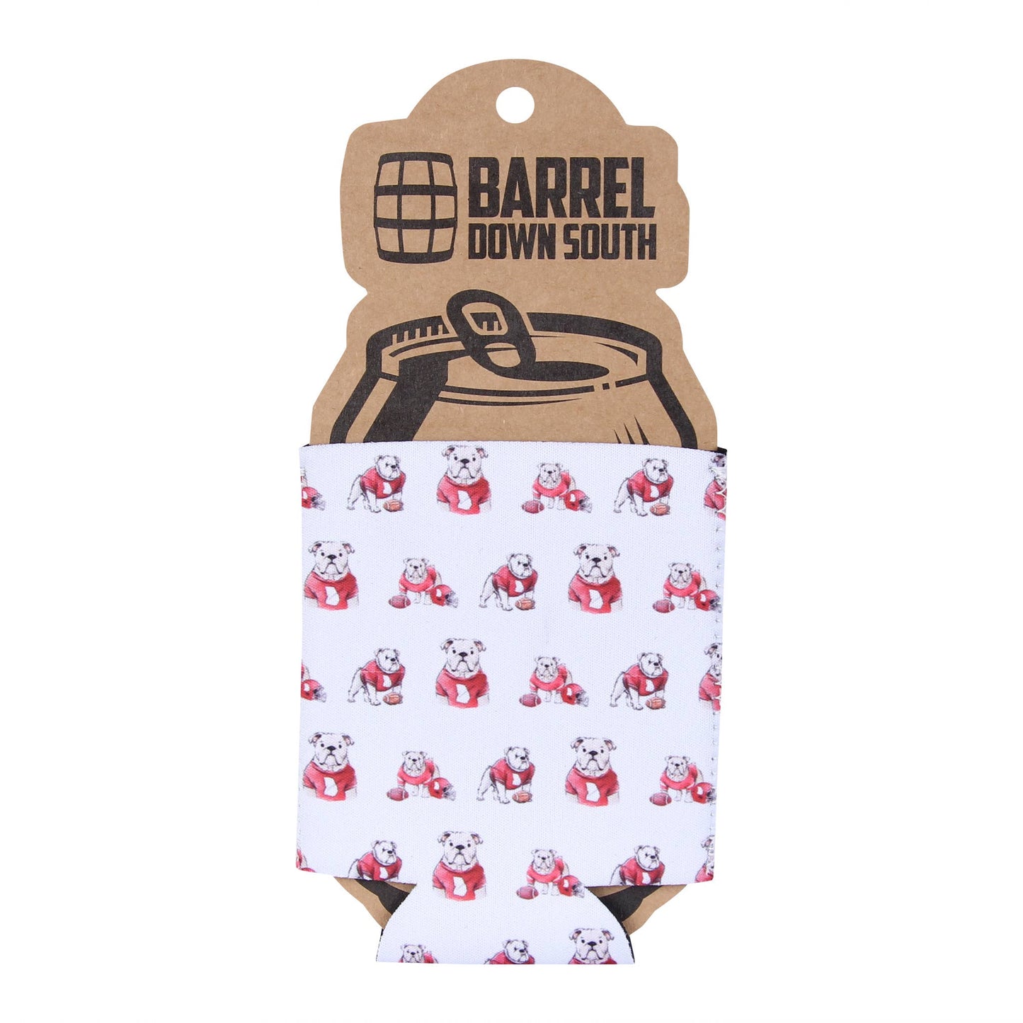 Bulldog Pattern Can Cooler