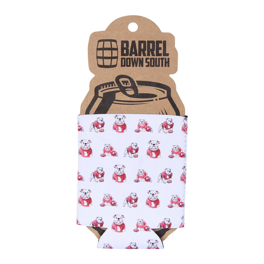 Bulldog Pattern Can Cooler